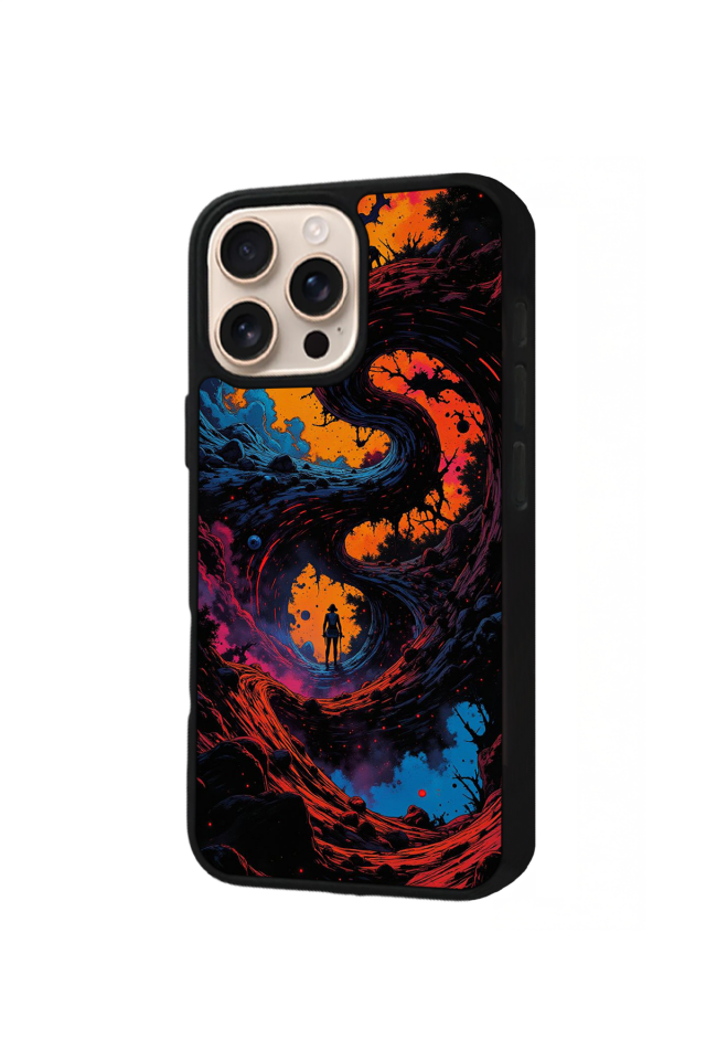 iPhone 15 Pro Max Uyumlu Abstract Tasarımlı Glossy Premium Kılıf