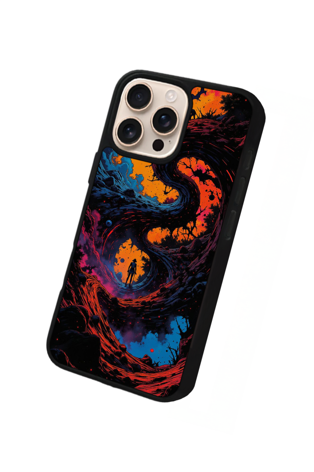 iPhone 15 Pro Max Uyumlu Abstract Tasarımlı Glossy Premium Kılıf