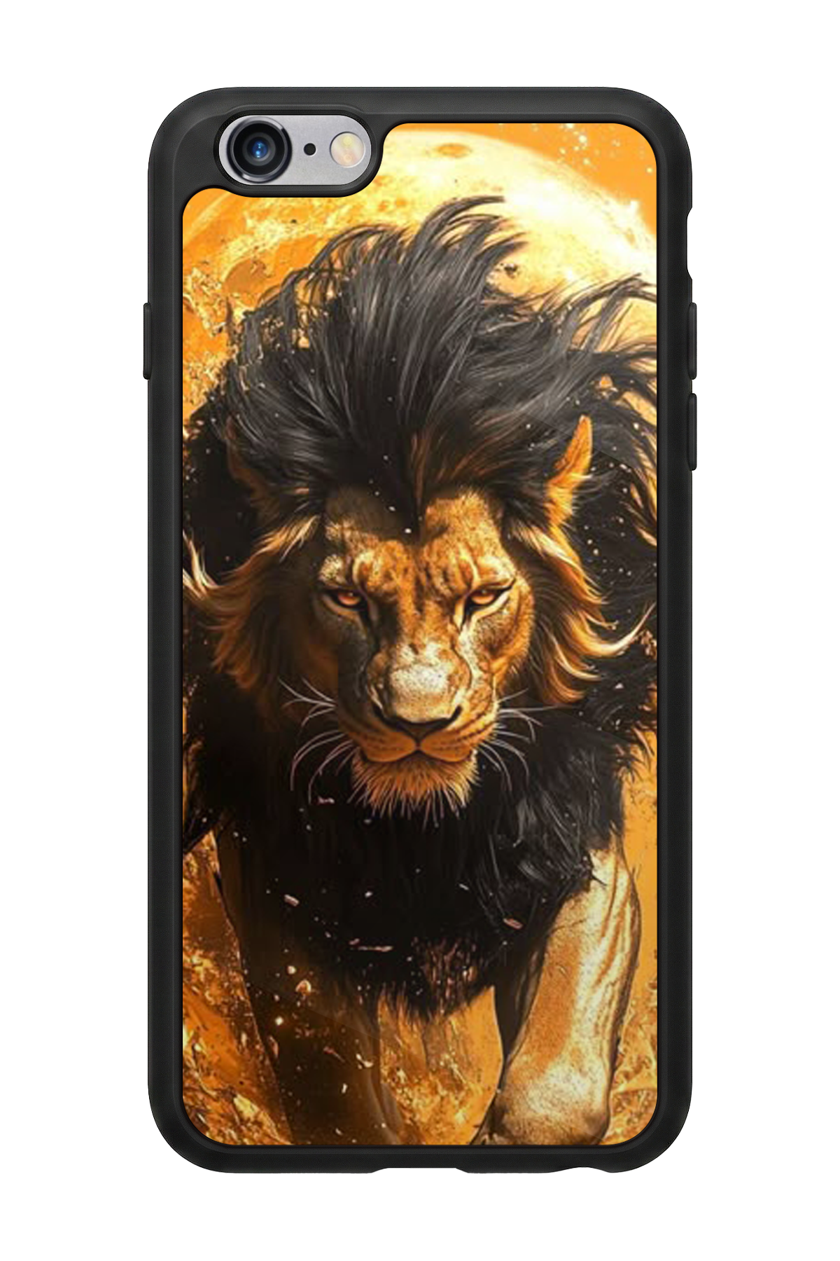 iPhone 6s Plus Uyumlu Aslan Tasarımlı Glossy Premium Kılıf