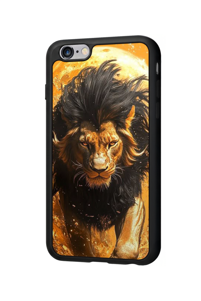 iPhone 6s Plus Uyumlu Aslan Tasarımlı Glossy Premium Kılıf