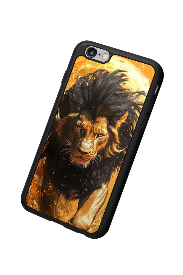 iPhone 6s Plus Uyumlu Aslan Tasarımlı Glossy Premium Kılıf
