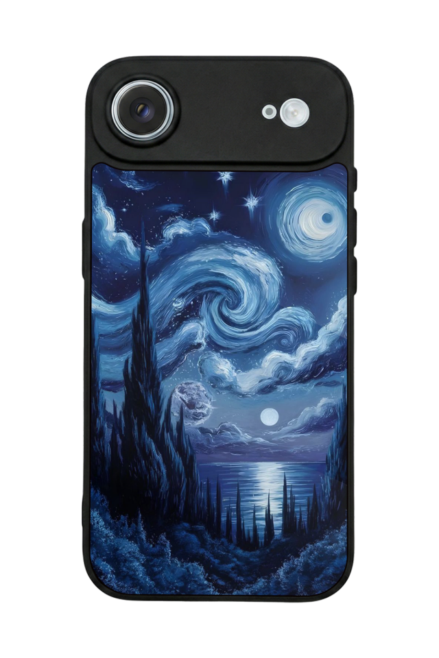 iPhone 17 Air Uyumlu Ay Tasarımlı Glossy Premium Kılıf