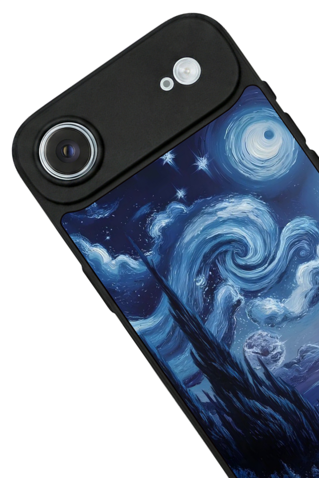 iPhone 17 Air Uyumlu Ay Tasarımlı Glossy Premium Kılıf