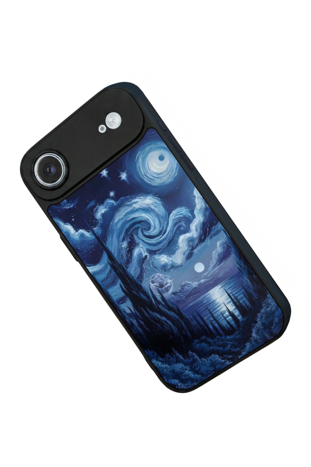 iPhone 17 Air Uyumlu Ay Tasarımlı Glossy Premium Kılıf