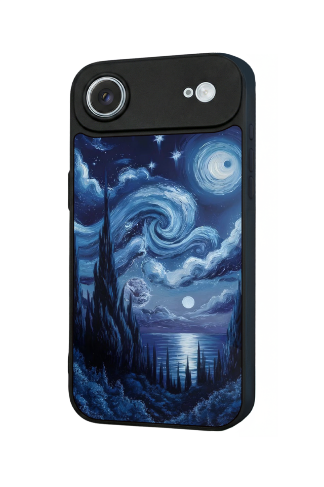 iPhone 17 Air Uyumlu Ay Tasarımlı Glossy Premium Kılıf