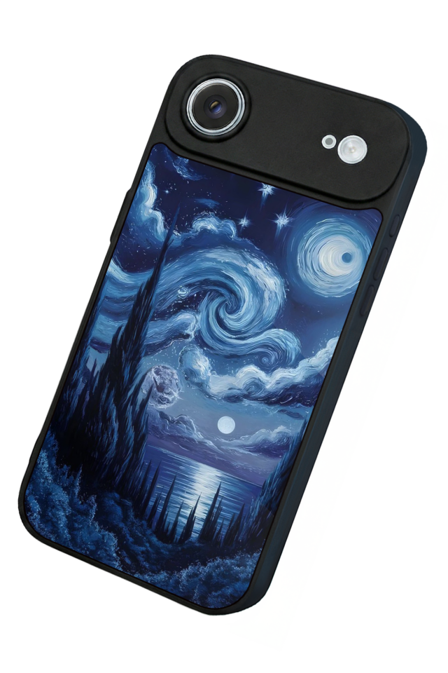 iPhone 17 Air Uyumlu Ay Tasarımlı Glossy Premium Kılıf