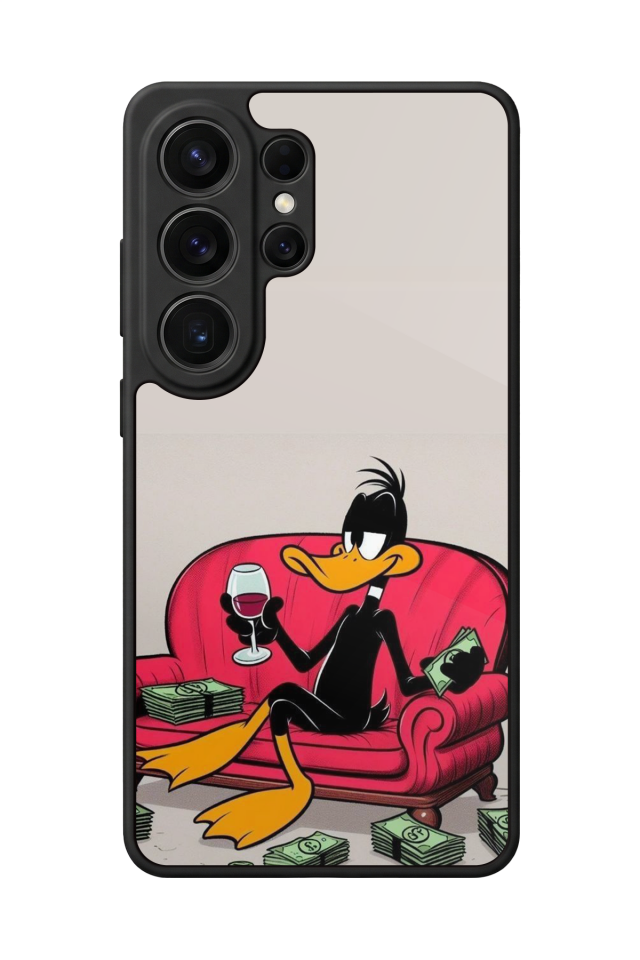 Samsung Galaxy S26 Ultra Uyumlu Daffy duck Tasarımlı Glossy Premium Kılıf