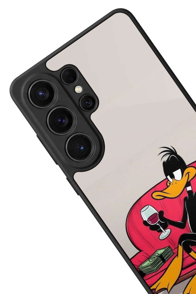 Samsung Galaxy S26 Ultra Uyumlu Daffy duck Tasarımlı Glossy Premium Kılıf