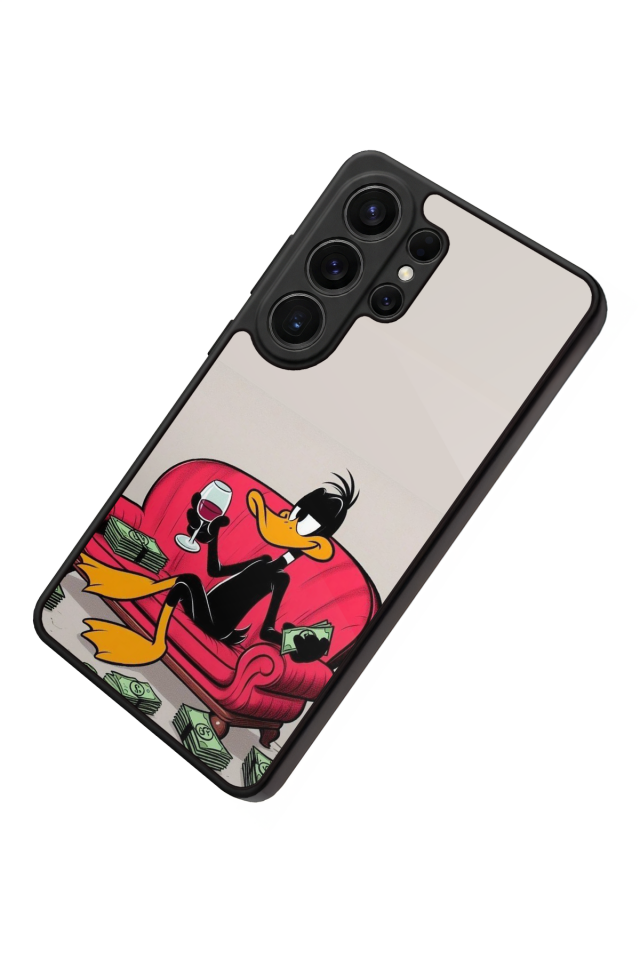 Samsung Galaxy S26 Ultra Uyumlu Daffy duck Tasarımlı Glossy Premium Kılıf