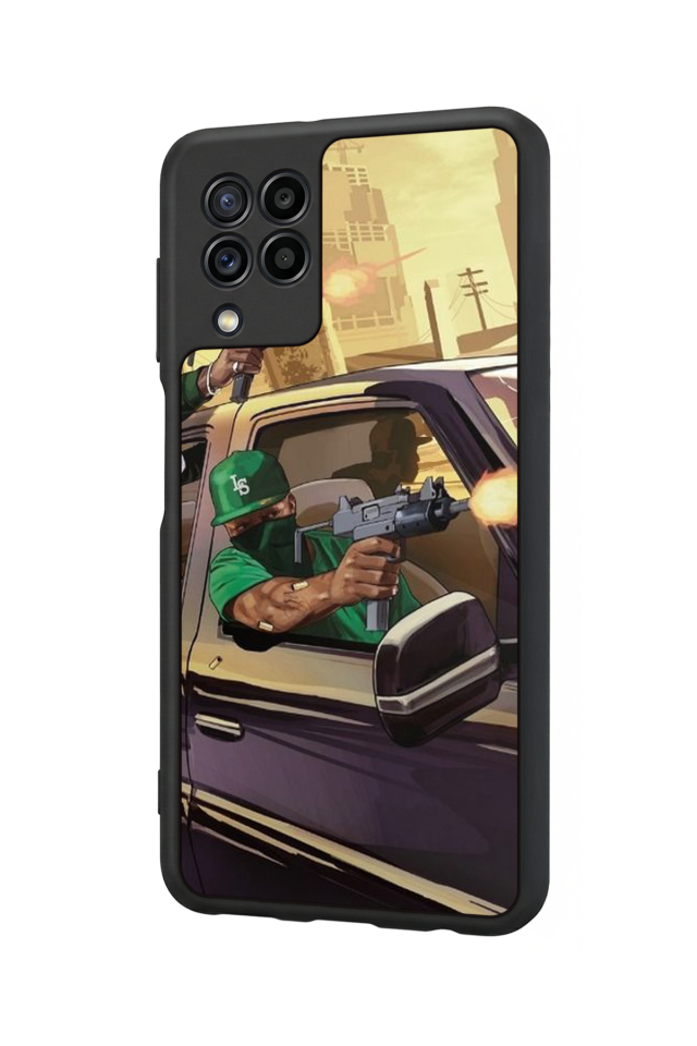 Samsung Galaxy M22 Uyumlu GTA Tasarımlı Glossy Premium Kılıf