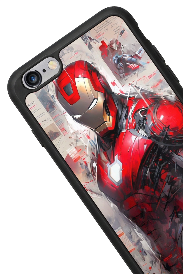 iPhone 6 Plus Uyumlu Iron Man ( Demir Adam ) Tasarımlı Glossy Premium Kılıf