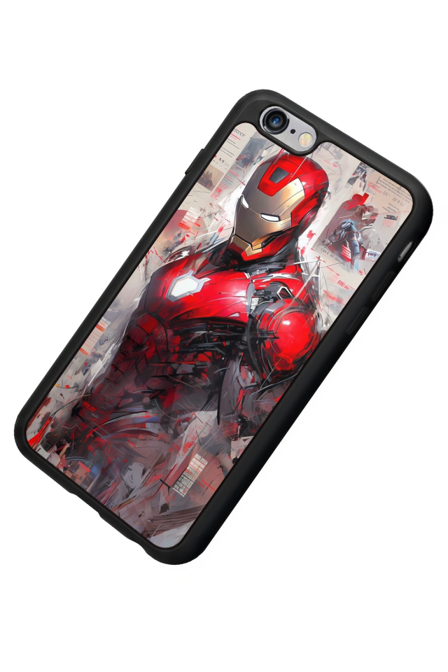 iPhone 6 Plus Uyumlu Iron Man ( Demir Adam ) Tasarımlı Glossy Premium Kılıf