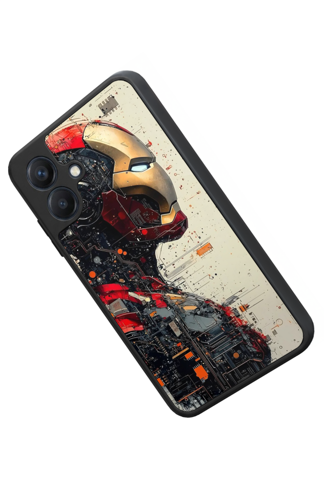 Samsung Galaxy A07 Uyumlu  Iron Man ( Demir Adam ) Tasarımlı Glossy Premium Kılıf