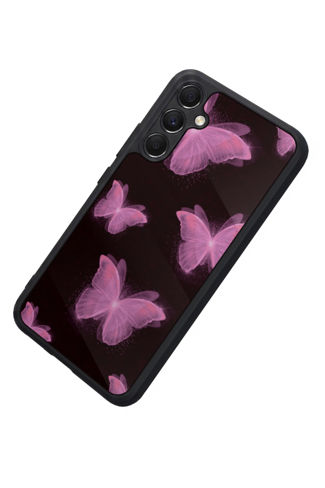 Samsung Galaxy A34 Uyumlu Kelebek Tasarımlı Glossy Premium Kılıf