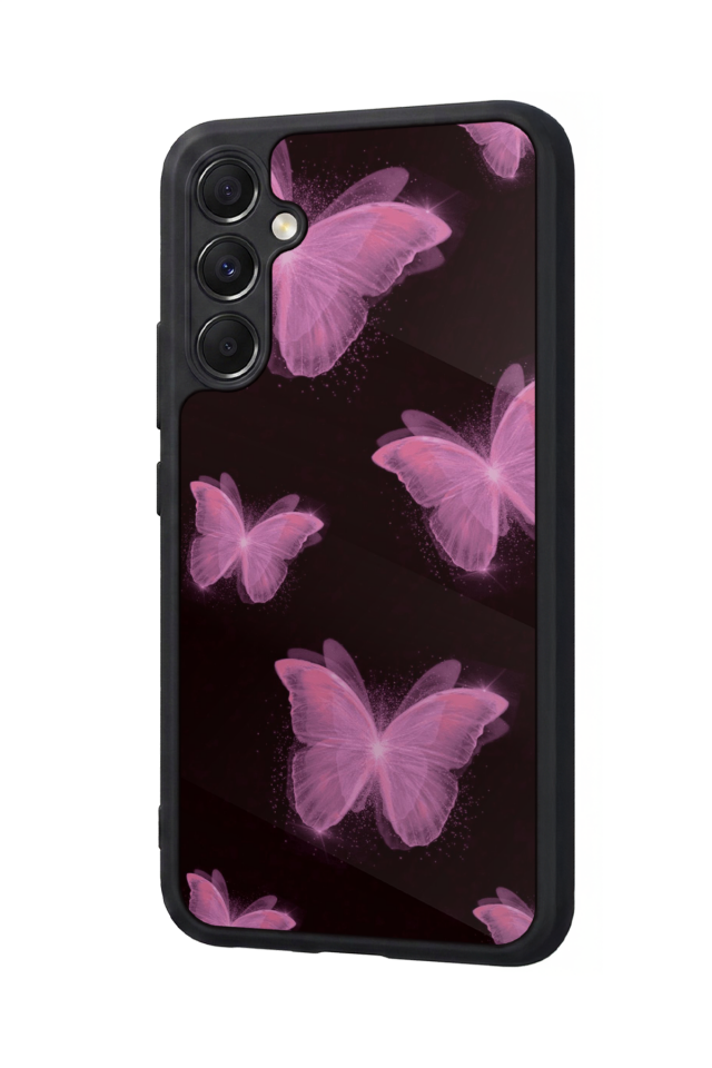 Samsung Galaxy A34 Uyumlu Kelebek Tasarımlı Glossy Premium Kılıf
