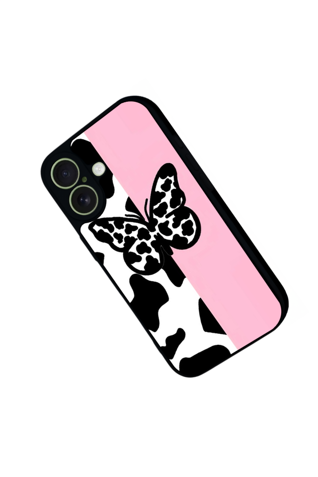 iPhone 17 Uyumlu Kelebek Tasarımlı Glossy Premium Kılıf