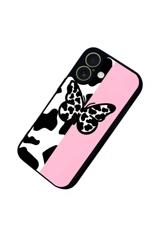 iPhone 17 Uyumlu Kelebek Tasarımlı Glossy Premium Kılıf