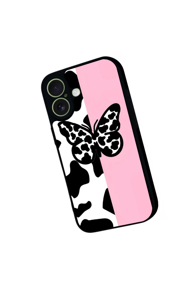 iPhone 17 Uyumlu Kelebek Tasarımlı Glossy Premium Kılıf