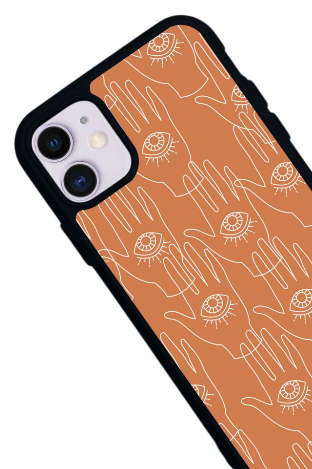 iPhone 11 Uyumlu Line Art Tasarımlı Glossy Premium Kılıf