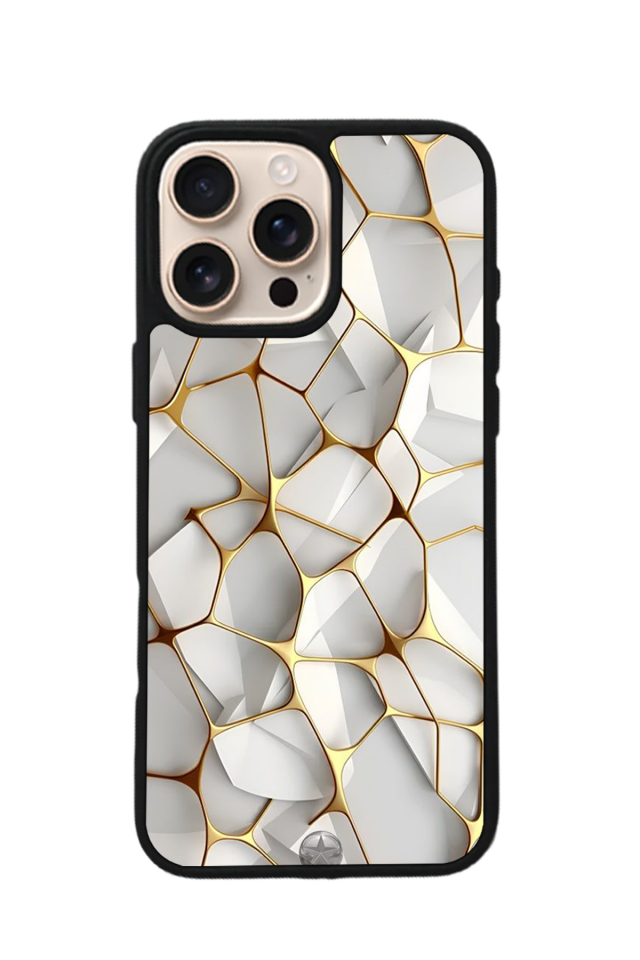 iPhone 14 Pro Max Uyumlu Mermer Marble Tasarımlı Glossy Premium Kılıf