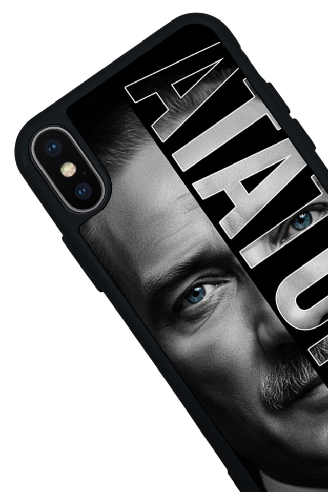 iPhone XS Max Uyumlu Mustafa Kemal Ataturk Tasarımlı Glossy Premium Kılıf