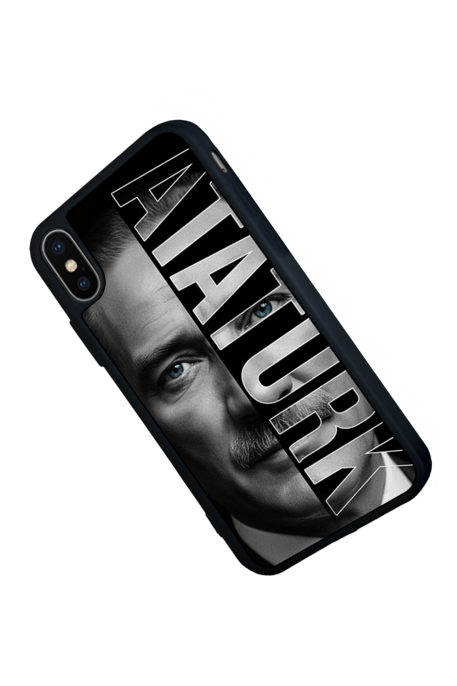 iPhone XS Max Uyumlu Mustafa Kemal Ataturk Tasarımlı Glossy Premium Kılıf
