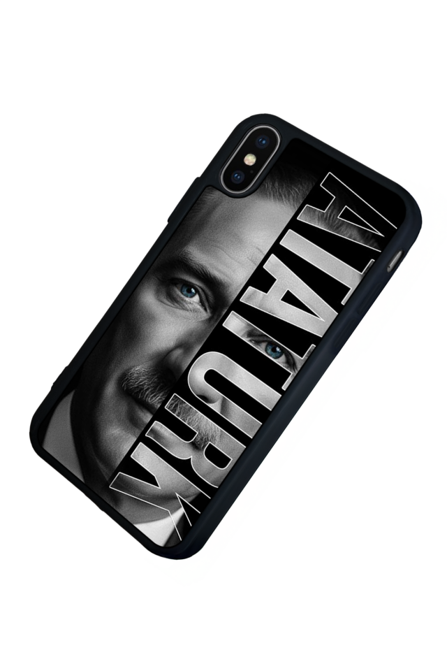 iPhone XS Max Uyumlu Mustafa Kemal Ataturk Tasarımlı Glossy Premium Kılıf