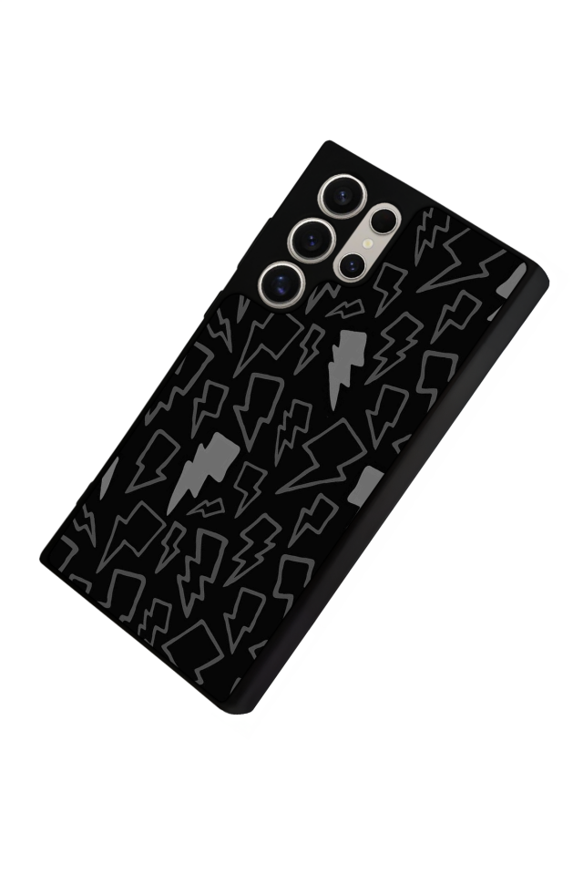 Samsung Galaxy S23 Ultra Uyumlu Simsek Tasarımlı Glossy Premium Kılıf