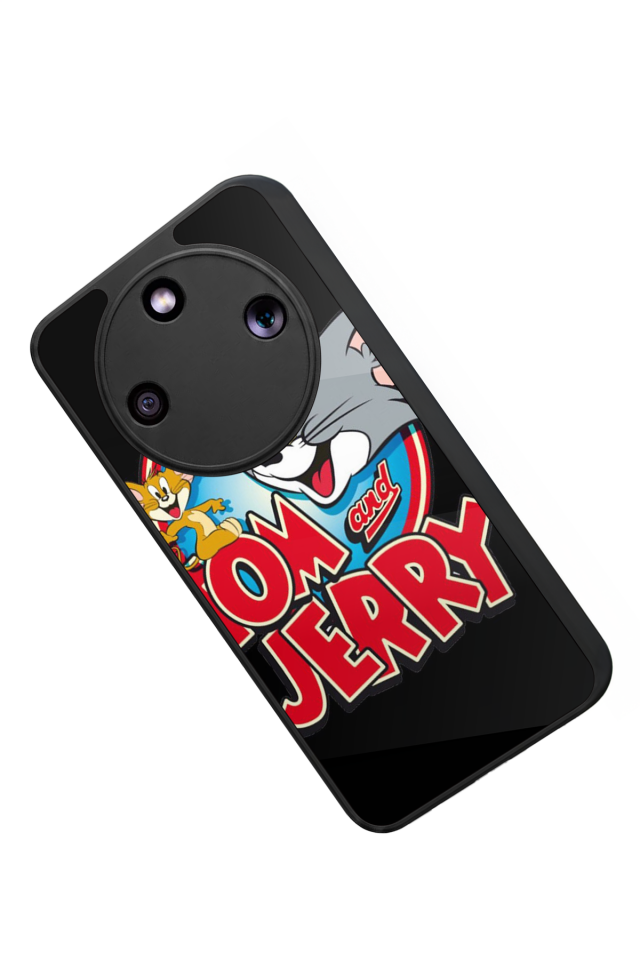Honor Magic 8 Lite Uyumlu Tom And Jerry Tasarımlı Glossy Premium Kılıf