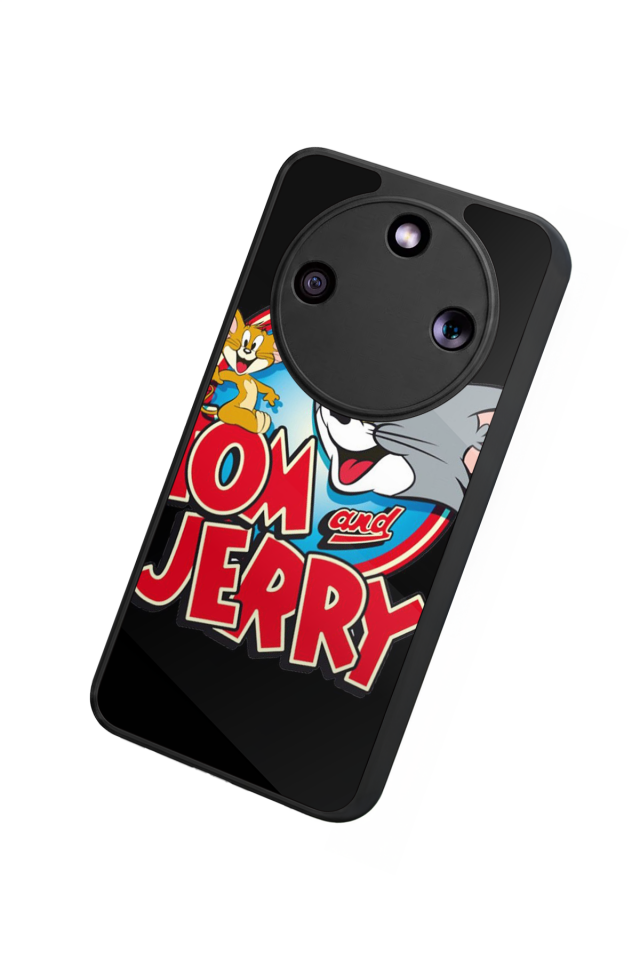 Honor Magic 8 Lite Uyumlu Tom And Jerry Tasarımlı Glossy Premium Kılıf
