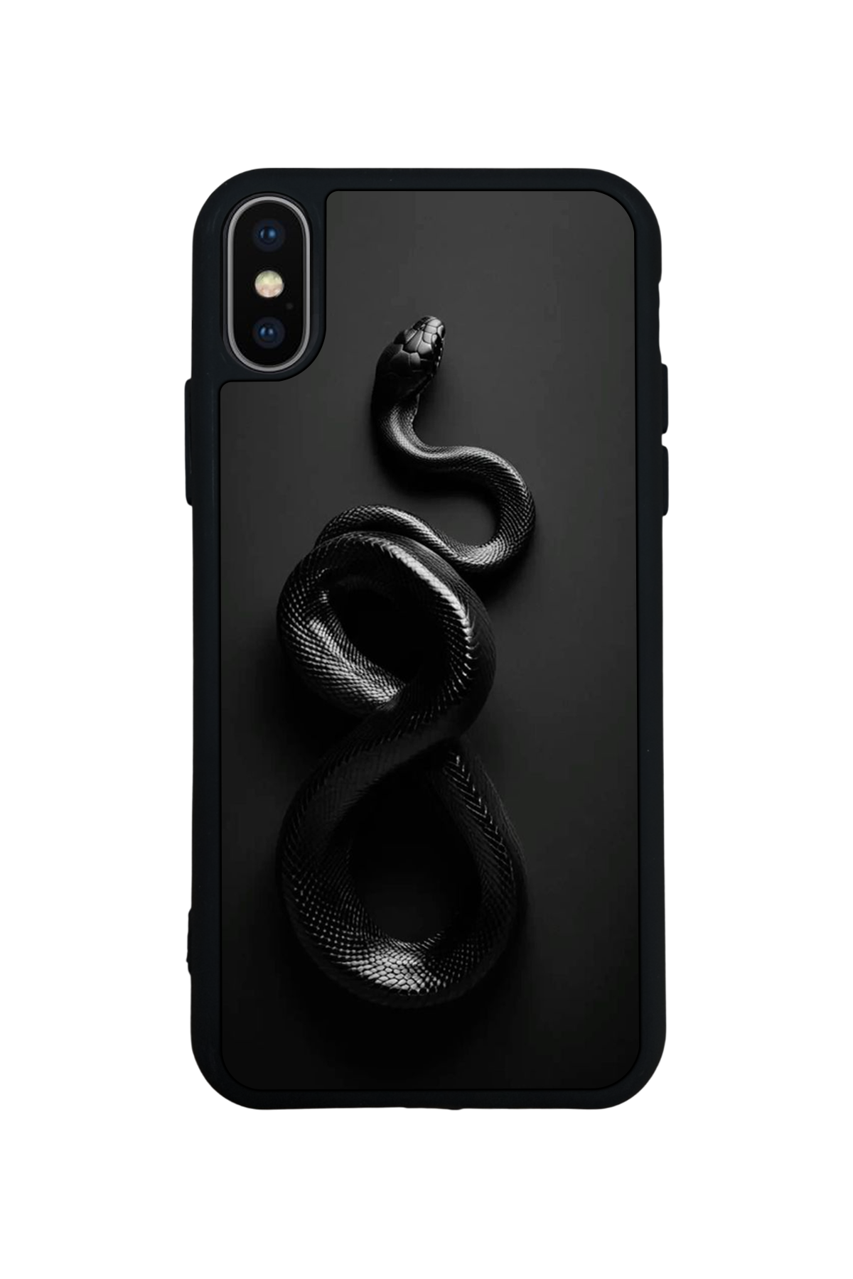 iPhone X/ XS Uyumlu Yılan Tasarımlı Glossy Premium Kılıf