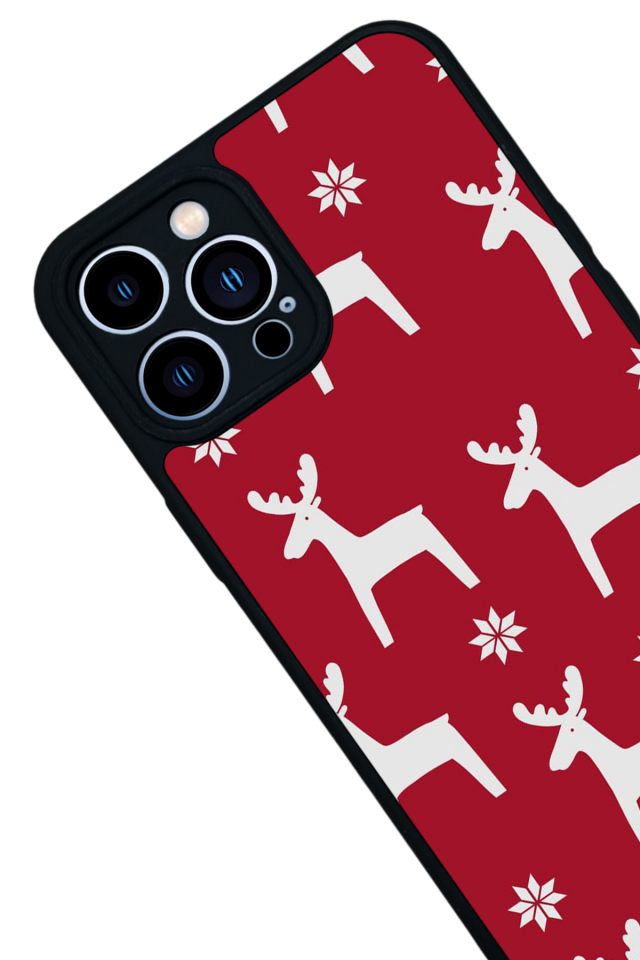iPhone 12 Pro Max Uyumlu Yilbasi Christmas Tasarımlı Glossy Premium Kılıf