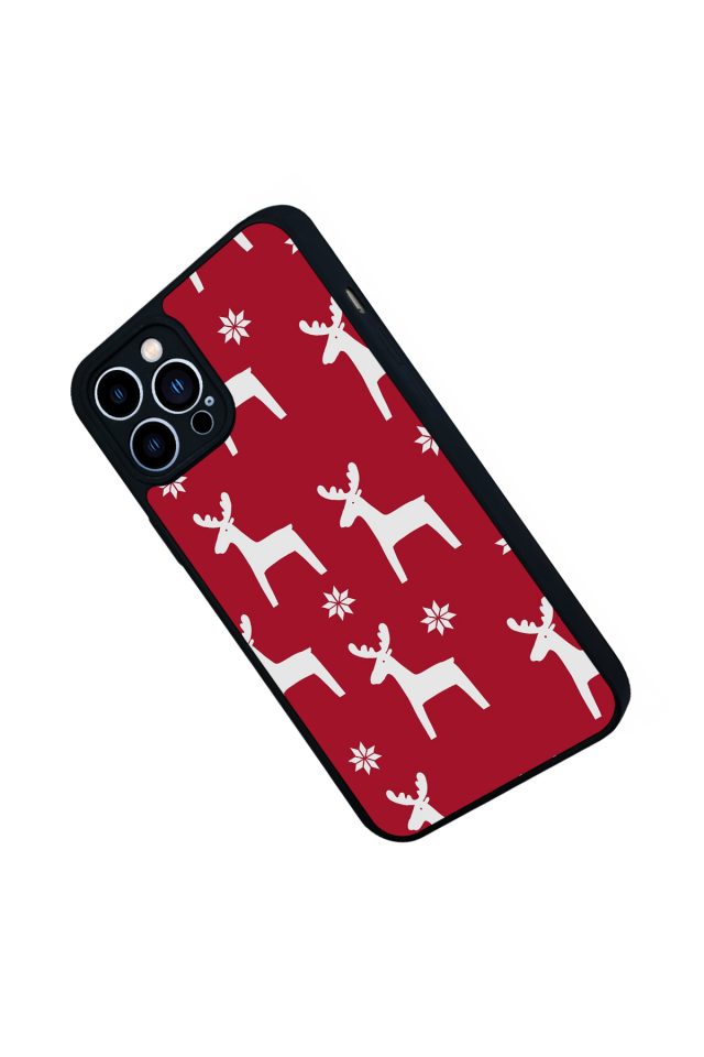iPhone 12 Pro Max Uyumlu Yilbasi Christmas Tasarımlı Glossy Premium Kılıf
