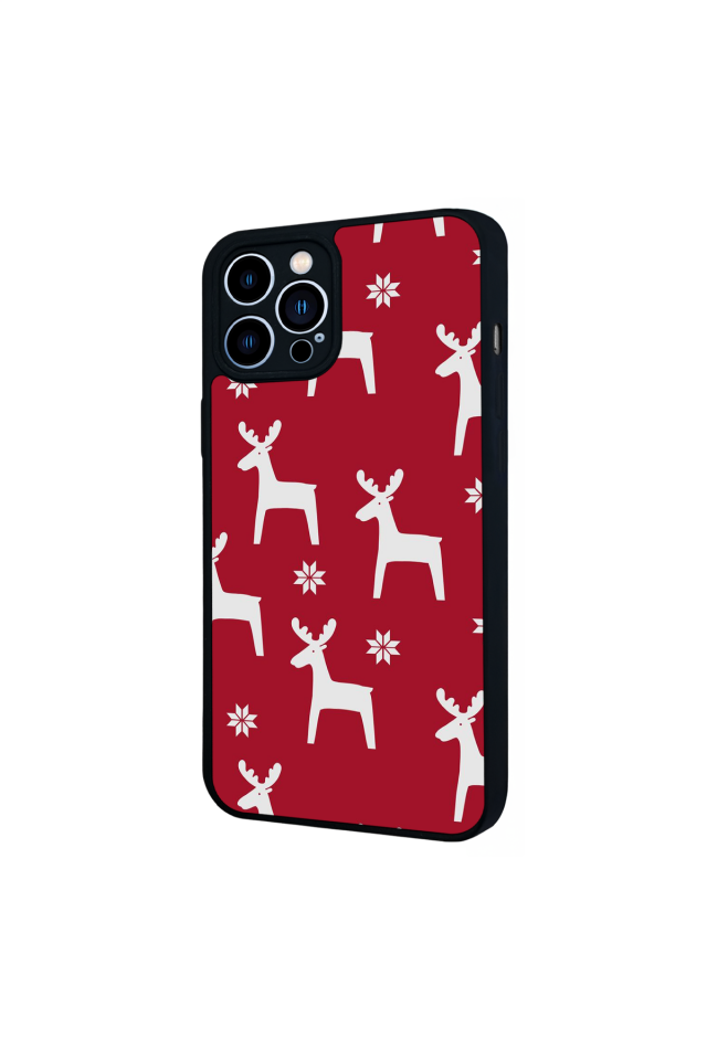 iPhone 12 Pro Max Uyumlu Yilbasi Christmas Tasarımlı Glossy Premium Kılıf