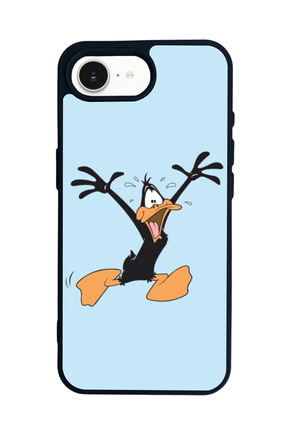 iPhone 16E Uyumlu Daffy duck Tasarımlı Glossy Premium Kılıf