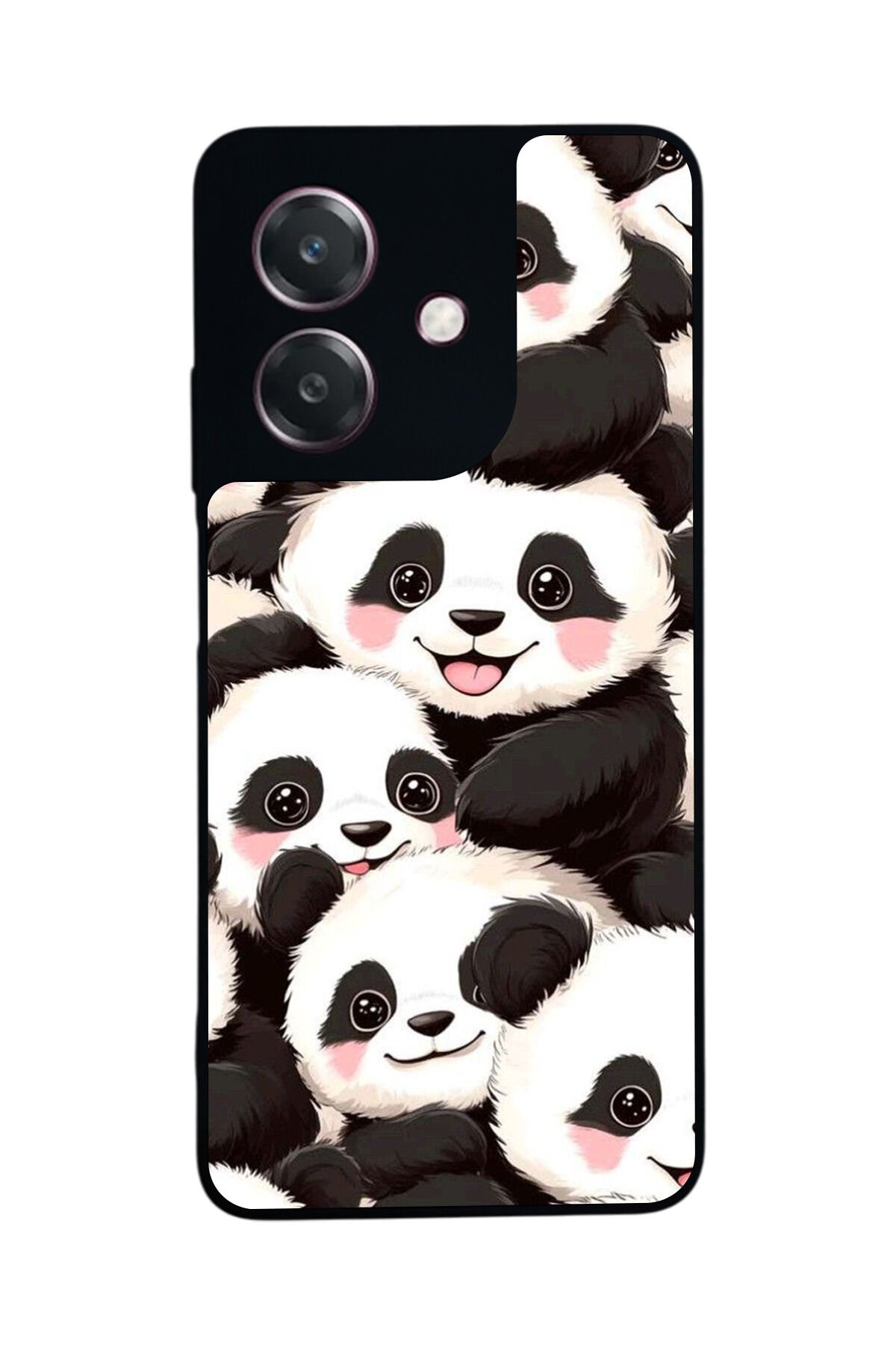 Oppo A3 5G Uyumlu Panda Tasarımlı Glossy Premium Kılıf