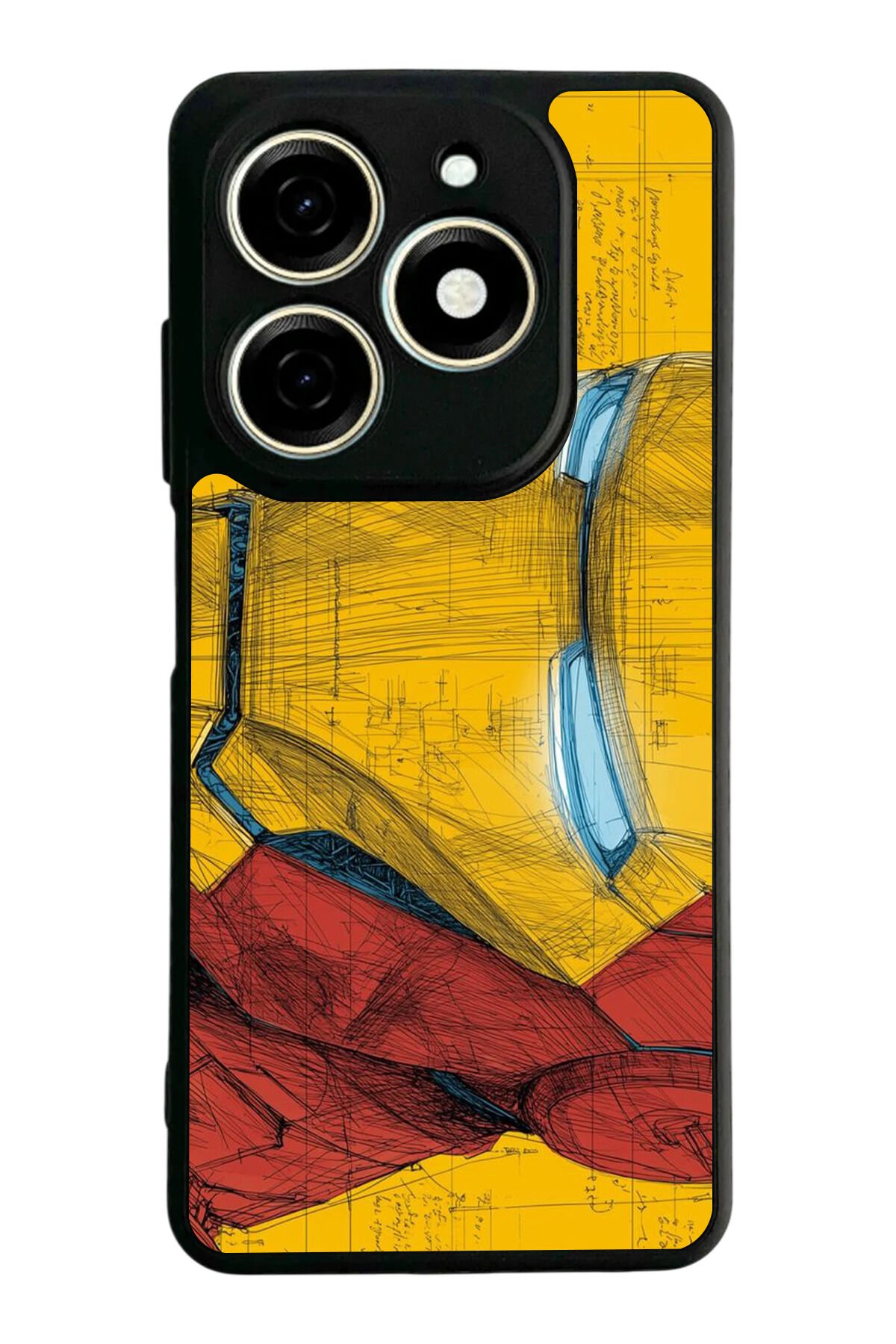 Infınıx Smart 8 Pro Uyumlu Iron Man ( Demir Adam ) Tasarımlı Glossy Premium Kılıf