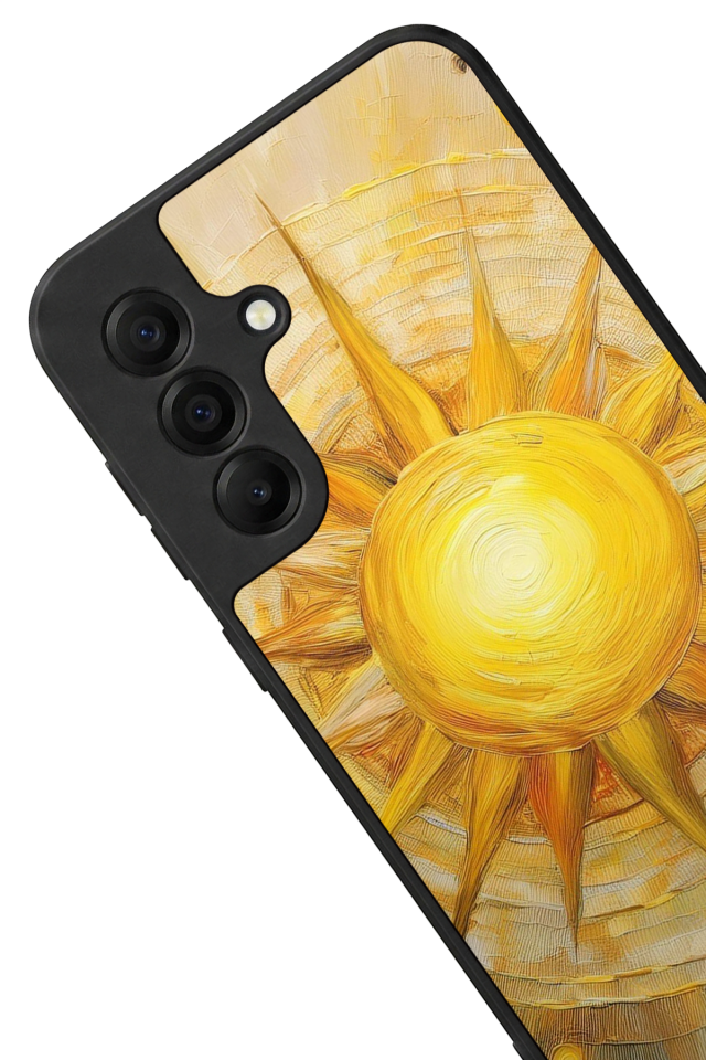 Samsung Galaxy A17 Uyumlu Güneş Tasarımlı Glossy Premium Kılıf