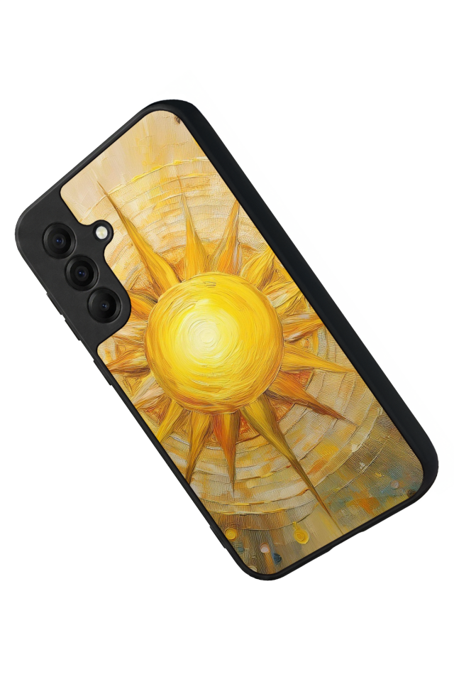 Samsung Galaxy A17 Uyumlu Güneş Tasarımlı Glossy Premium Kılıf