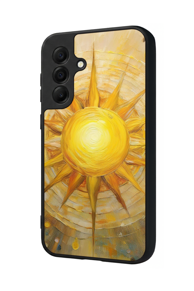 Samsung Galaxy A17 Uyumlu Güneş Tasarımlı Glossy Premium Kılıf