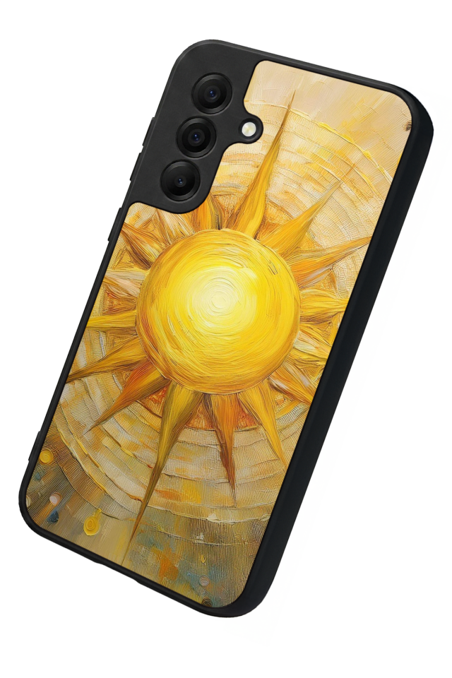 Samsung Galaxy A17 Uyumlu Güneş Tasarımlı Glossy Premium Kılıf