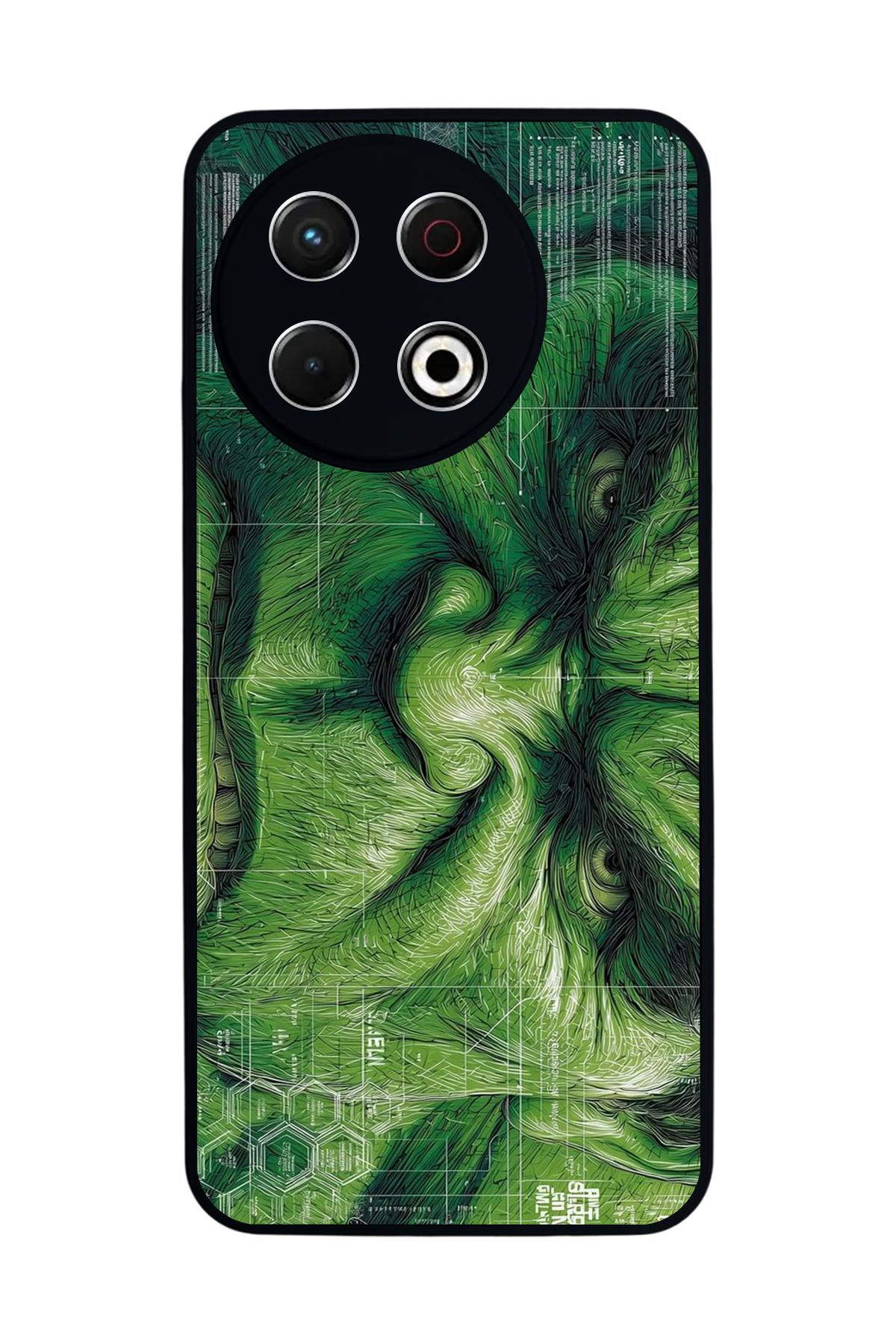 Tecno Spark 30 Pro Uyumlu Hulk Tasarımlı Glossy Premium Kılıf