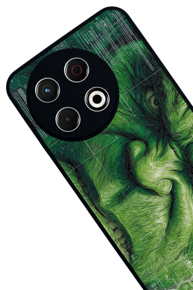 Tecno Spark 30 Pro Uyumlu Hulk Tasarımlı Glossy Premium Kılıf