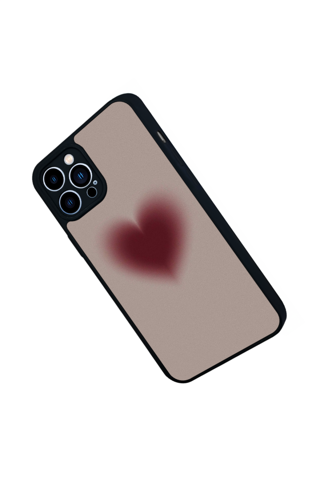 iPhone 13 Pro Max Uyumlu Kalp Love Tasarımlı Glossy Premium Kılıf