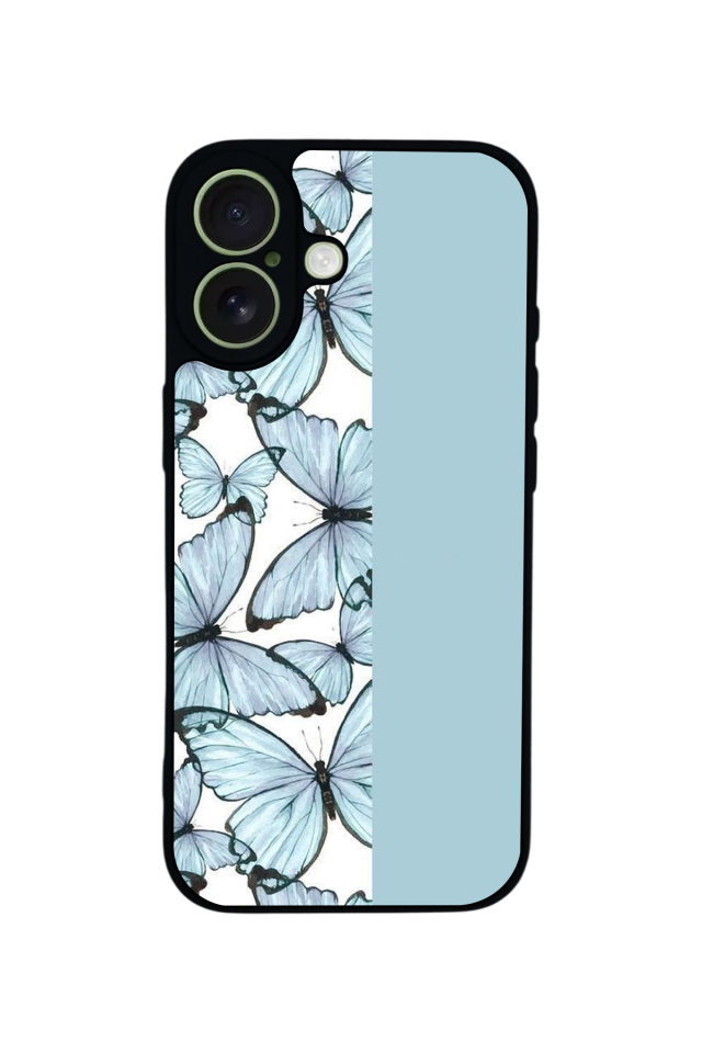 iPhone 17 Uyumlu Kelebek Tasarımlı Glossy Premium Kılıf