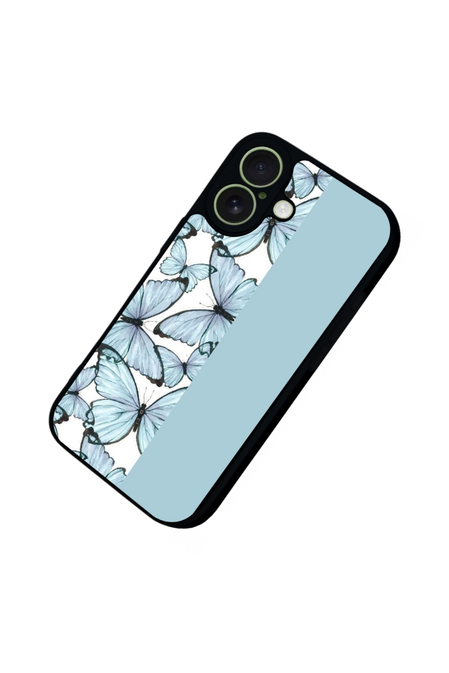 iPhone 17 Uyumlu Kelebek Tasarımlı Glossy Premium Kılıf