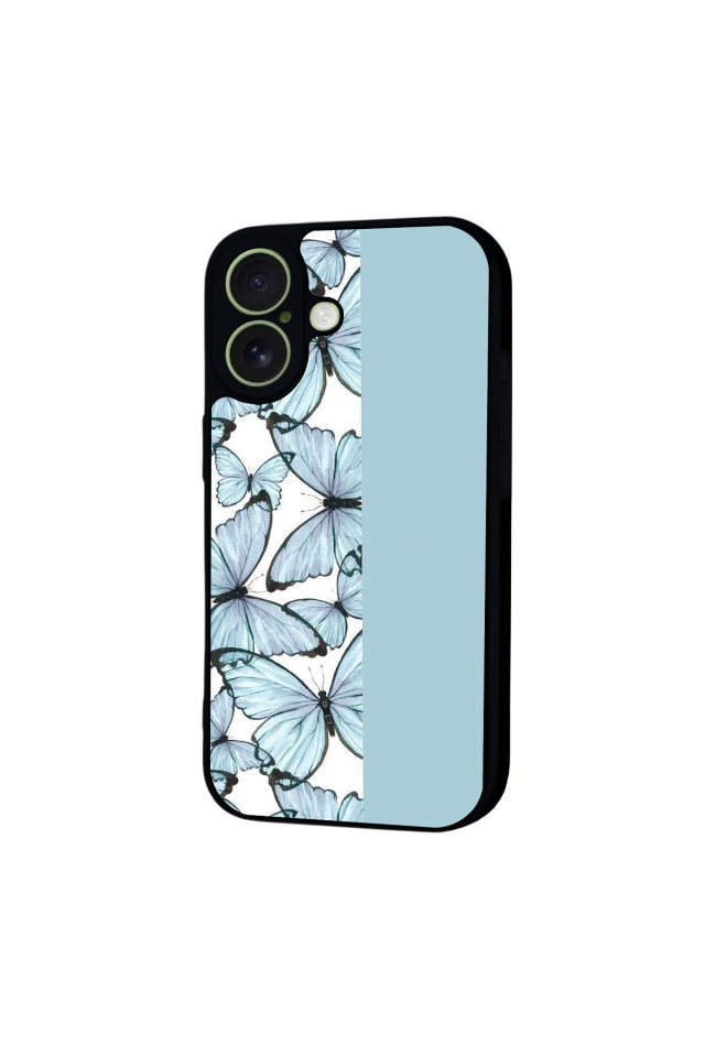 iPhone 17 Uyumlu Kelebek Tasarımlı Glossy Premium Kılıf