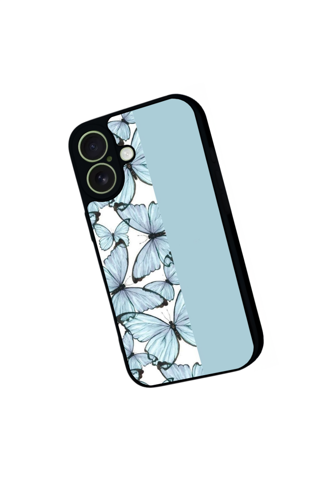 iPhone 17 Uyumlu Kelebek Tasarımlı Glossy Premium Kılıf