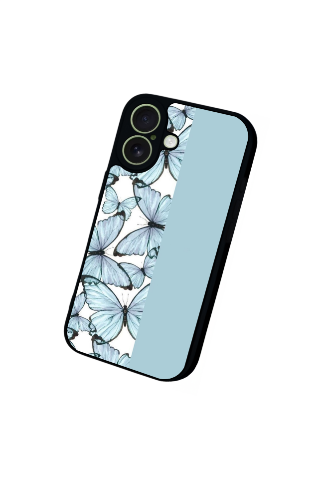 iPhone 17 Uyumlu Kelebek Tasarımlı Glossy Premium Kılıf