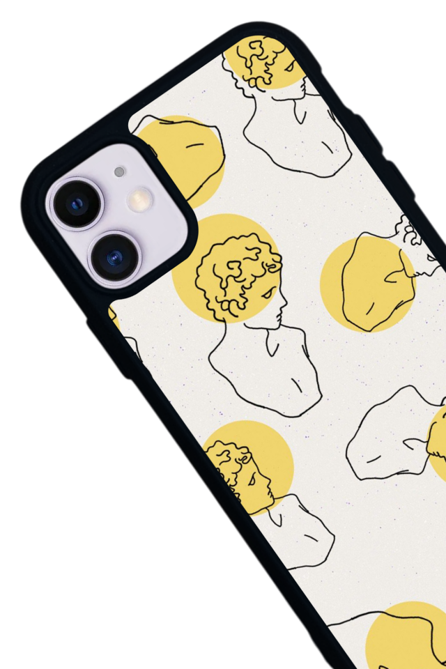 iPhone 11 Uyumlu Line Art Tasarımlı Glossy Premium Kılıf